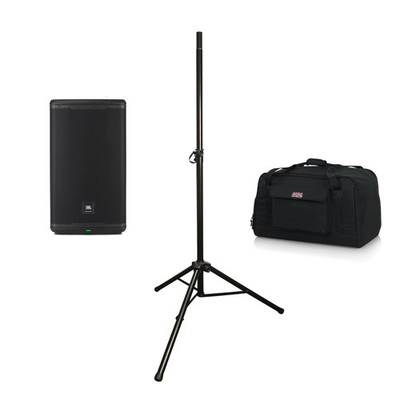 JBL EON-712-TOTE-STAND-K 12 2-Way Active Speaker with Tote Bag and Stand
