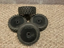 Pro-Line Badlands MX 1/8 Buggy Tires Mounted w/ Black Wheels (4) 9067