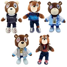 Kanye West Dropout Bear Plush Toy College Dropout Graduation Donda Varsity