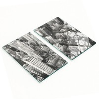 Glas-Deko-Servierteller New York 2X30X52 Cm