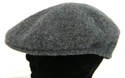 Kangol 504 Wool Flat Cap Gray 100% Pure New Wool Men's size Large