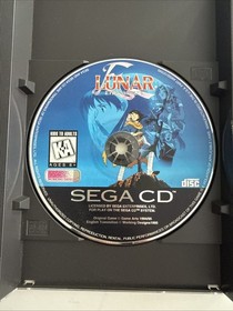 Extremely RARE Lunar Eternal Blue Sega CD Video Game COMPLETE Reg Card