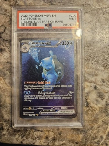 Pokemon Scarlet & Violet 151 #200 Blastoise ex Special Illustration Rare PSA 9
