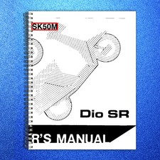 HONDA SK50M Dio SR Scooter Owners Manual 1996 - STEEL WIRE BOUND - TOUGH COVERS