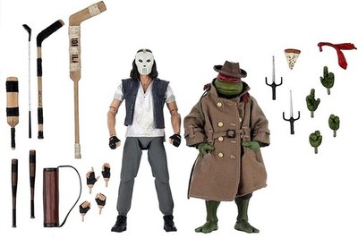 NECA Teenage Mutant Ninja Turtles   Casey Jones & Raphael in Disguise Figuren
