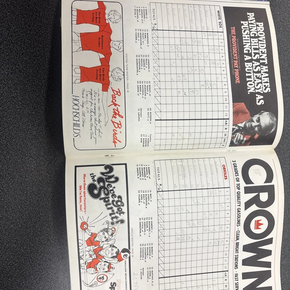 1980 Baltimore Orioles Scorebook 4th Edition - Image 4 of 4