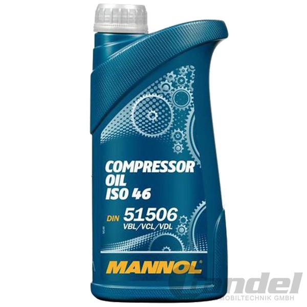 1L Mannol Iso 46 Din 51506 Vbl Vcl Vdl KompressorÖL Druckluft Kompressor ÖL-image