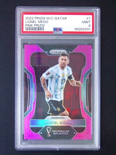 World Cup Lionel Messi 2022 Panini Prizm World Cup Lionel Messi #7 Pink