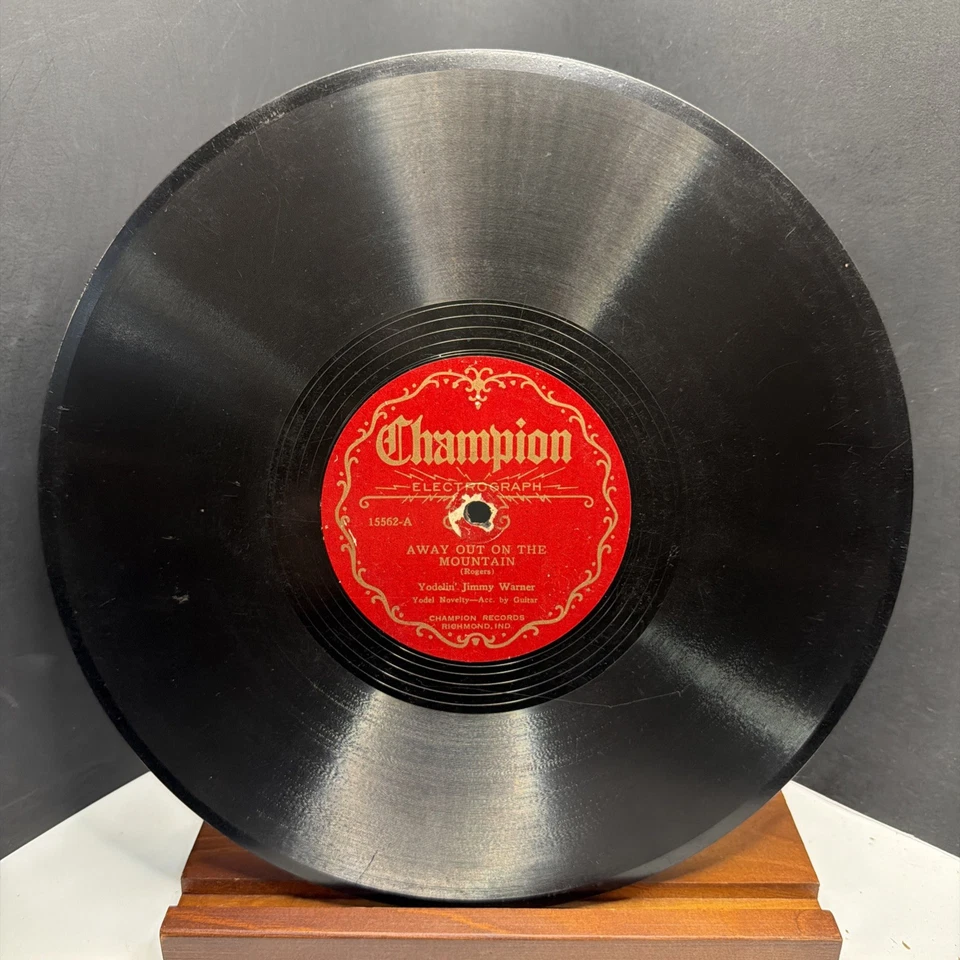 RARE - Yodelin' Jimmy Warner – Away Out On The Mountain / Blue Yodel No. 2 - VG - Image 2 of 4