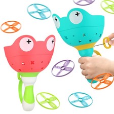 Outdoor Toys for Ages 4-8: Flying Disc Launcher Toys Manual Capture Catching ...