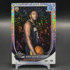 Derik Queen /299 2025 Bowman Basketball Speckle Refractor #BCV-13 Pelicans