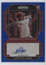 2022 Panini Prizm Rookie Blue Wave 14/50 Luke Williams #RA-LW Auto 1n2c