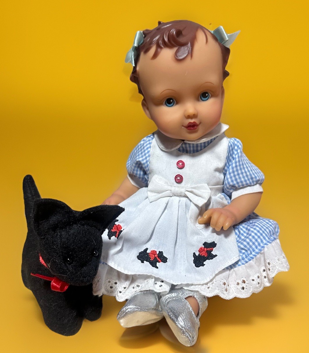 Vintage The Wizard Of Oz Baby Dorothy Doll With Toto Rare