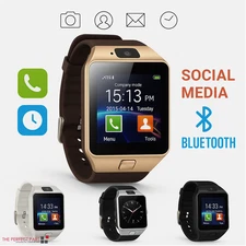 Bluetooth Smart Watch w/Camera Waterproof Phone Mate For Android Samsung iPhone