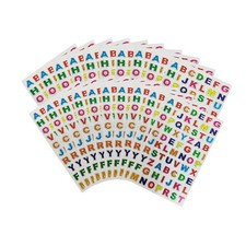 1400 Pieces Colorful Alphabet Stickers Glitter Letter Stickers 20 Sheets