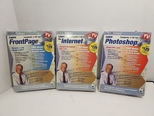 Learn Frontpage Internet Photoshop Software Video Professor 3-CD Disc Set PC
