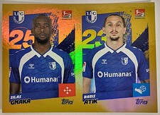 Adesivo Topps Bundesliga 25/26 2025-2026 lamina oro 1/1 #342 Gnaka / Atik
