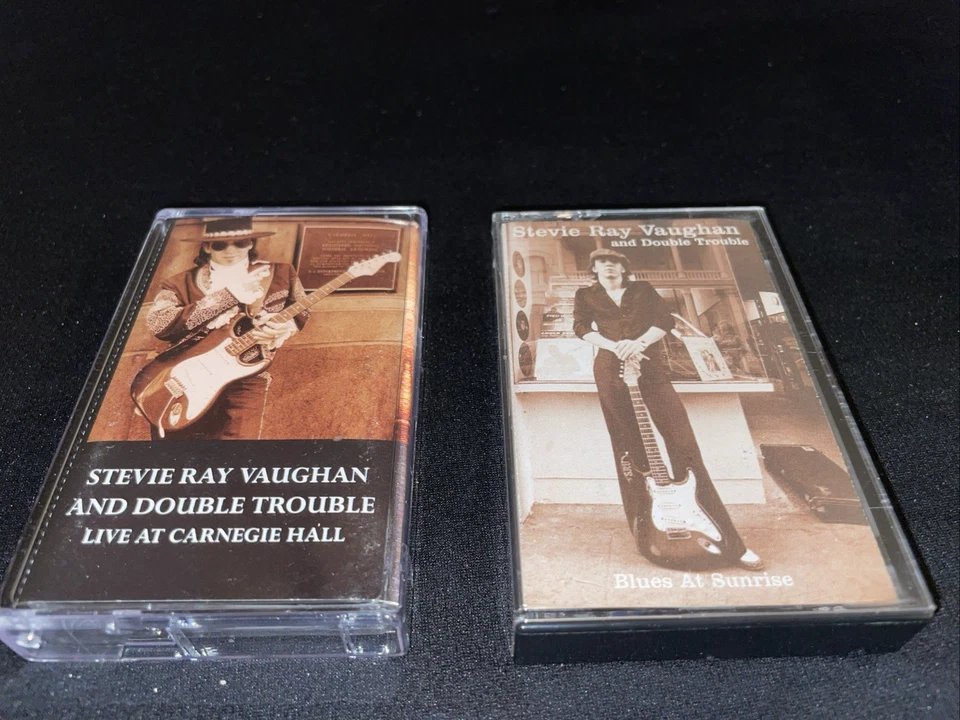 Stevie Ray Vaughan rare 12 Cassette tape LOT Texas Flood In Step Greatest Hits - Image 2 of 4