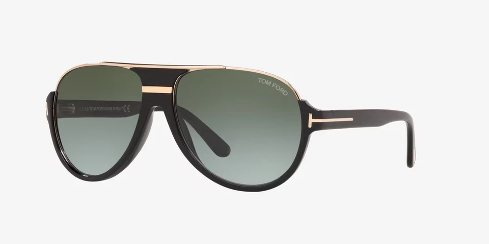 Gafas de sol para hombre Tom Ford Dimitry FT0334 O1P negras verdes degradadas Foto 3 de 4