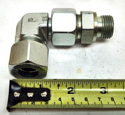 NEW OLD STOCK Parker Flareless 5/8'' Hydraulic Tube Elbow Compression Fitting 90°