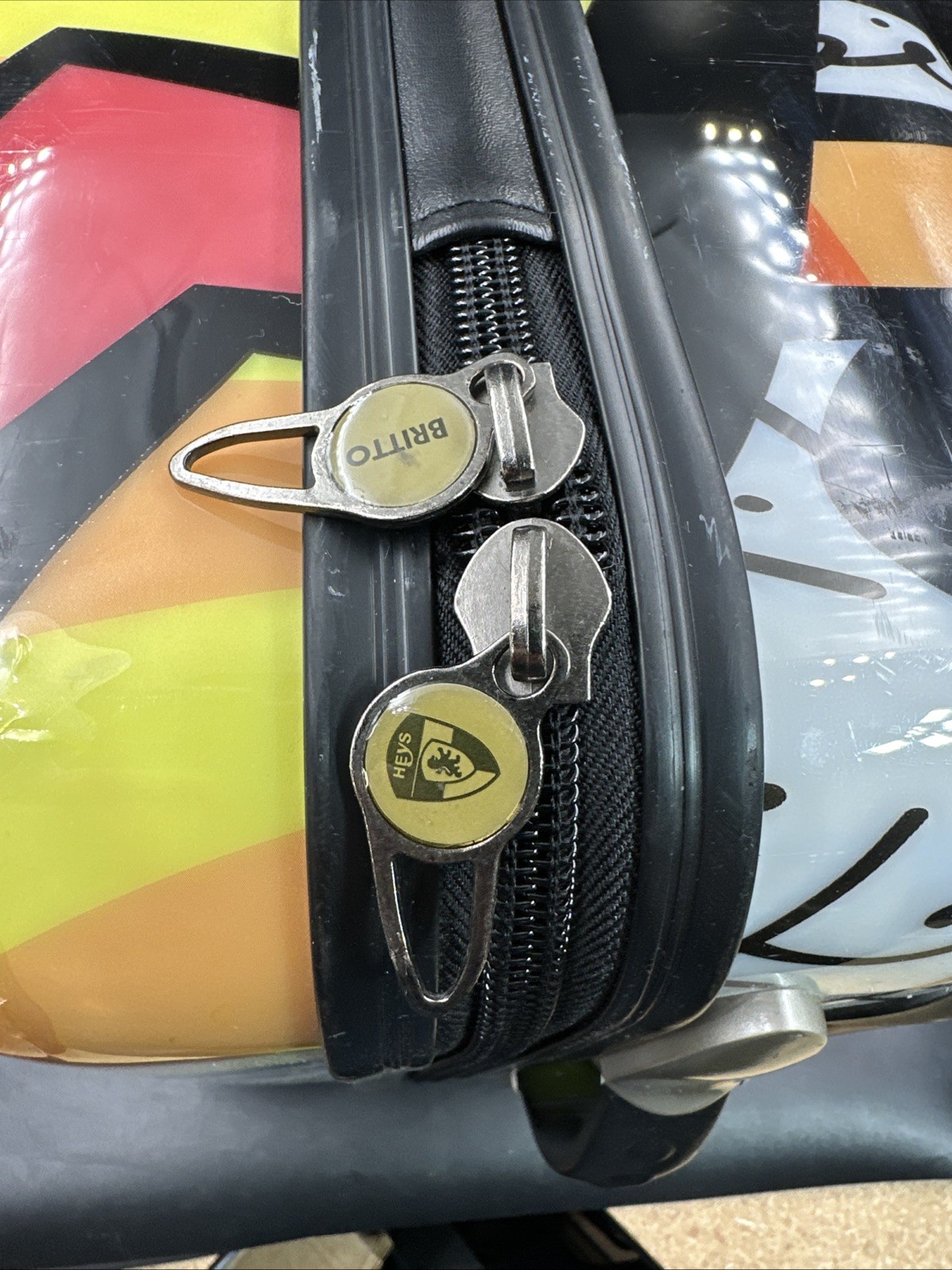 Heys A New Day 21" Transparent Carry On Luggage Spinner Romero Britto Hard Shell