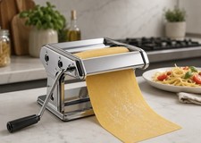 180mm Manual noodle Maker Machine Stainless Steel Hand Crank Roller Kitchen Tool