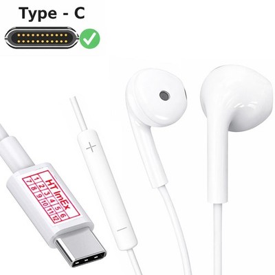 USB-C In-Ear Headset Kopfhörer mit Mikrofon kompatibel mit OnePlus Pad Wi Fi
