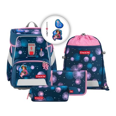 Schulranzen Mädchen Step by Step SPACE Mermaid Delia 5-teiliges Set Schultasche