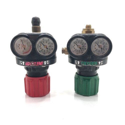 Set Victor Edge ESS4-125-540 Oxygen & ESS4-15-510 Acetylene Flow Regulators