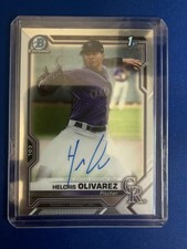 2020 Bowman Chrome Helcris Olivarez #CPA-HO 1st Bowma Auto! 