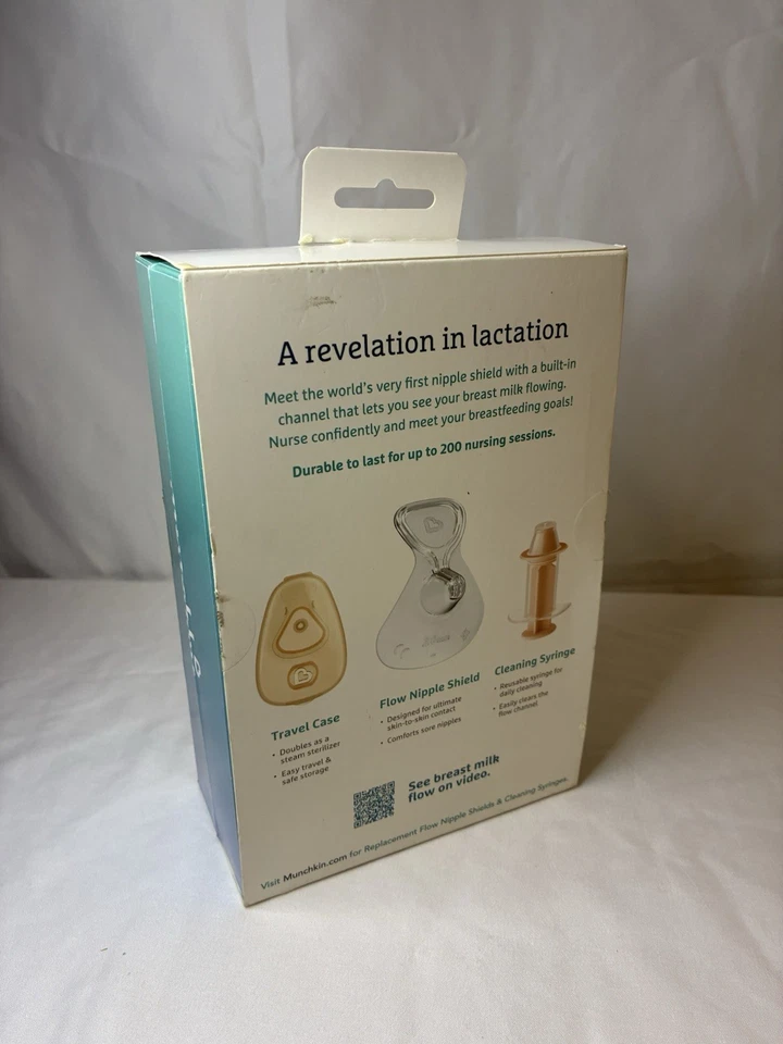 Protector de pezón Munchkin Flow con canal Ver a través para ver flujo de leche medio 20 mm Foto 3 de 4