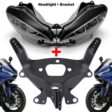 Front Headlight w/ Upper Fairing Stay Bracket For Yamaha 03-05 YZF R6 /06-09 R6S