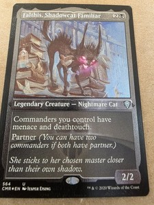 Falthis, Shadowcat Familiar (Foil Etched) - Commander Legends