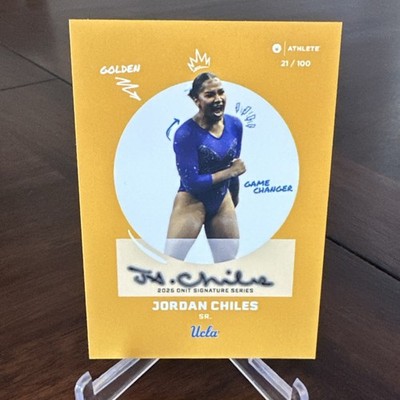 2025 Onit 3-Card Lot Jordan Chiles UCLA Autograph 21/100 Game Changer  