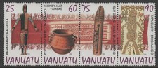 Vanuatu 1995 Vanuatu Culture Issue 1 strip of 4 MUH