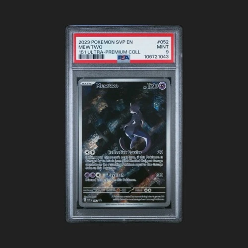 2023 POKEMON SVP EN-SV BLACK STAR PROMO 151 ULTRA-PREMIUM COLL #052 MEWTWO PSA 9