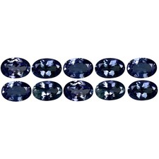 4.71 ct 10 pcs Wonderful Oval Cut 6 x 4 mm Bluish Violet Tanzanite Gemstone