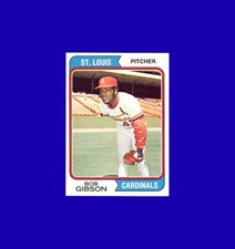 Bob Gibson 1974 Topps #350 - St. Louis Cardinals - Mint