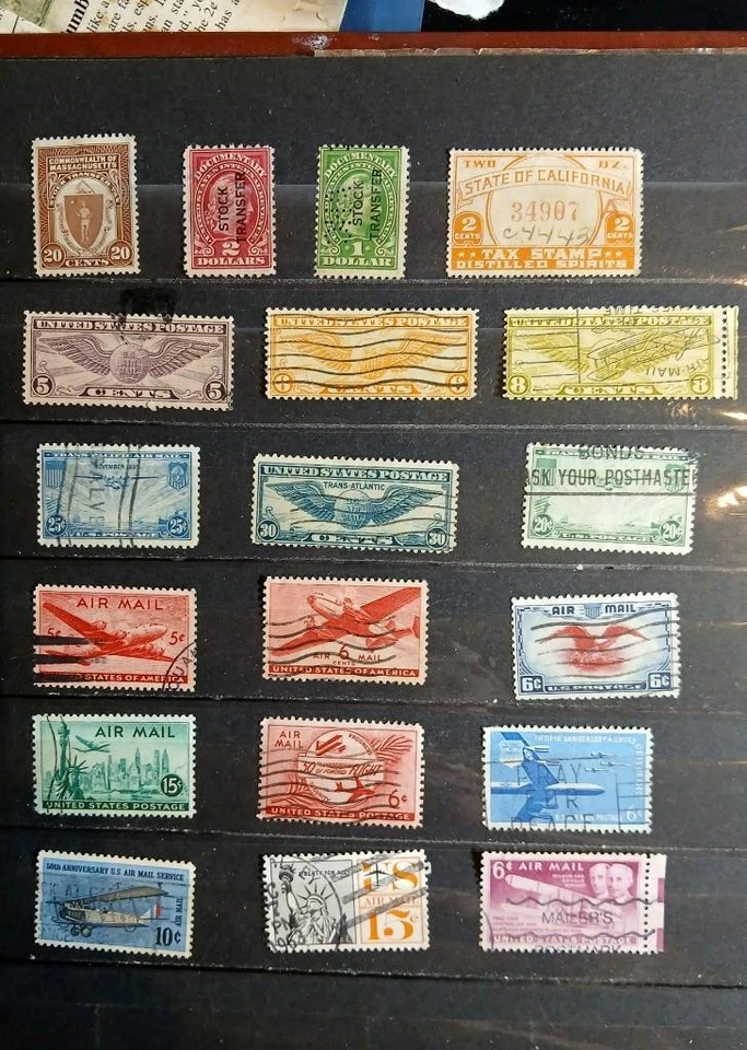 US B Of B Stamp Collection Airmail Postage Due Documentary Special Delivery  Ext - Image 2 of 4