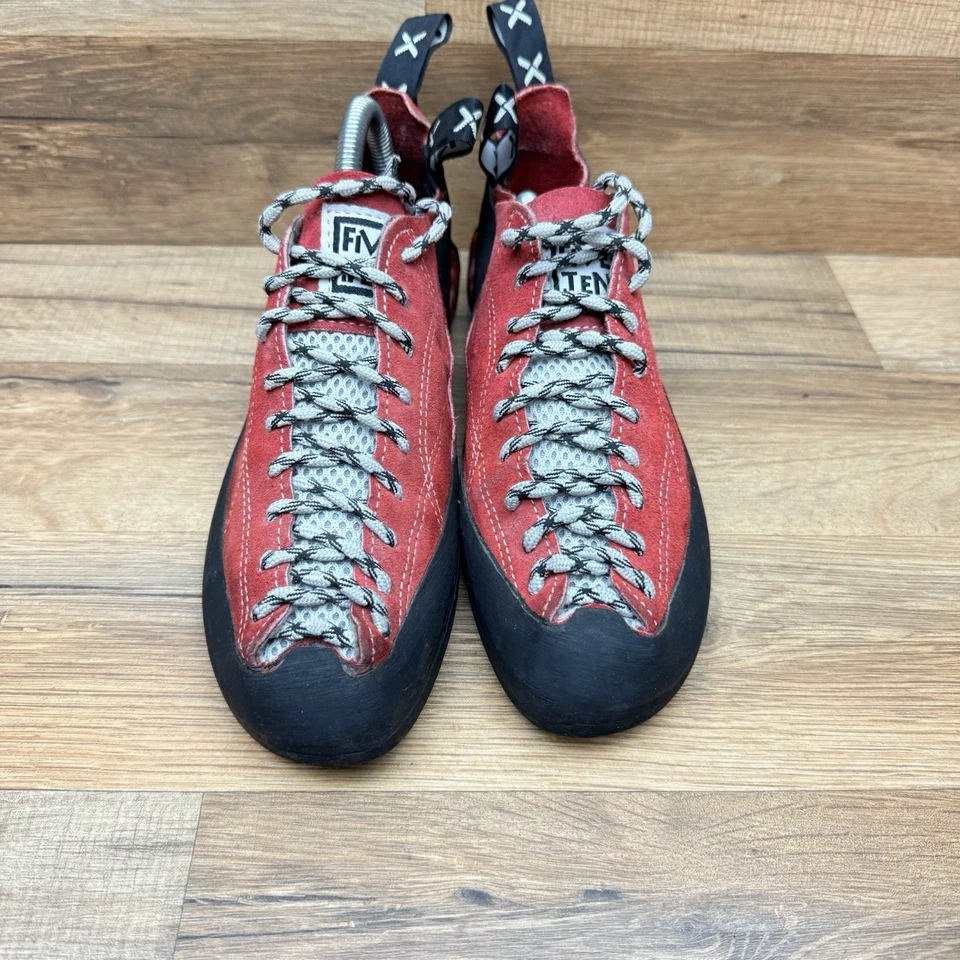 Туфли для скалолазания мужские Five Ten 5.10 Stealth C4 7,5 Wo's 9 красные замшевые - Изображение 4 из 4
