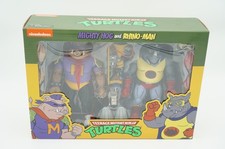 NECA TMNT Mighty Hog Rhino Man Figure 2 Pack