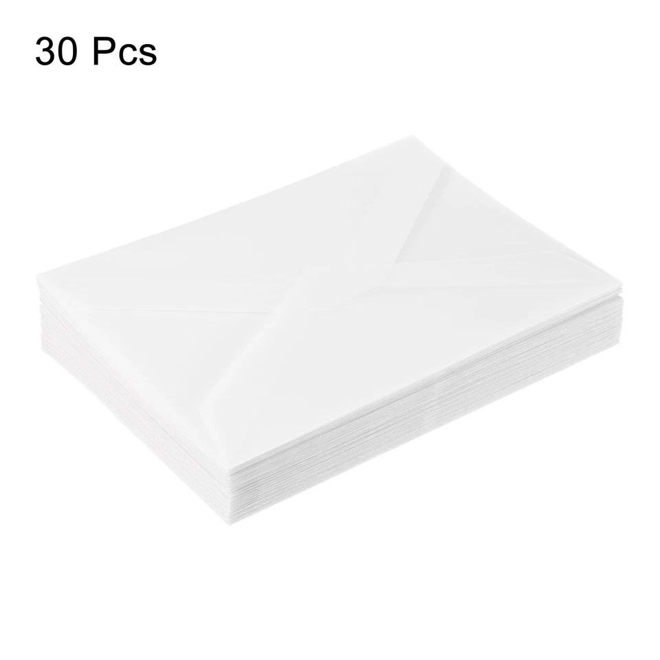 30 Pack Vellum Paper, 5x7 Inch Vellum Jackets Rhomb Envelopes Foto 3 de 4