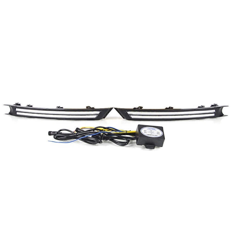 LED Daytime Running Lights Tri-Color Lamp DRL Blinker Fit Mazda CX-5 2017 -2020 - Image 3 of 4