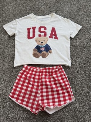 ISA Bear Set Kids 3T Shirt Shorts