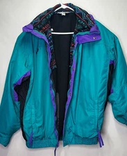 VTG 90s COLUMBIA BUGABOO Colorblock Jacket Fleece 3 in 1 Liner Shell Mens Tall L