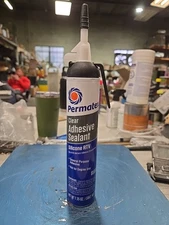 Permatex 85913 Clear Adhesive Sealant Silicone RTV- General Purpose- 7.25oz Can