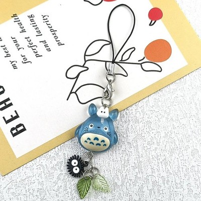 Kawaii Blue Animal Phone Charm Cute Cartoon Keychain Bag Pendant Y2K Style