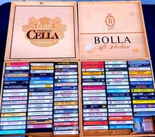 113 Vintage Various Years Cassette Tapes In Wine Boxes Goldmine Uninspected 