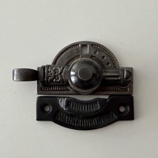 Antique Eastlake Sash Window Lock 2.5x3.25" Cast Iron Catch Repro