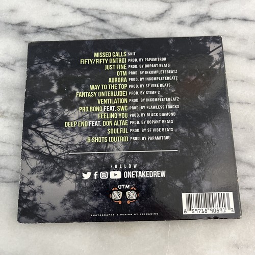 OneTakeDrew - Belüftung SIGNIERTE CD OTM Andrew Smith Hip-Hop Rap Digipak sehr guter Zustand + - Bild 3 von 9